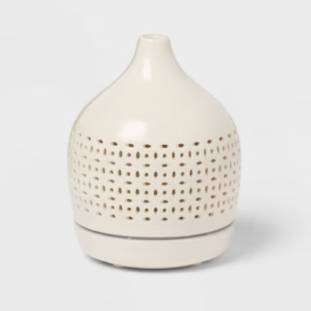 Ceramic Cutout 300ml Diffuser White - Threshold™: Ultrasonic, Aromatic, 8hr Run